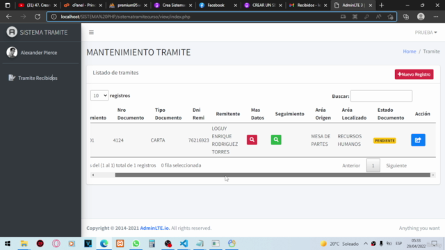 Sistema de tramite documentario con php, mvc, pdo y mysql – Screenshot 4