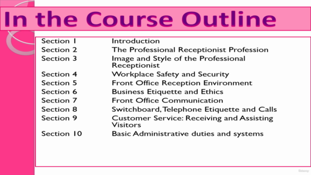 The Professional Receptionist Training Course – Screenshot 2