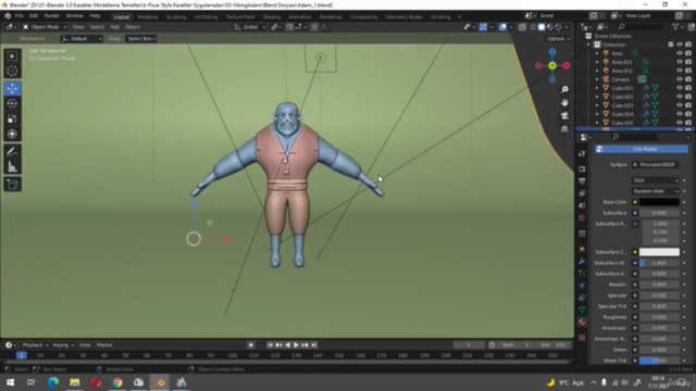 Blender ile Karakter Modelleme Kursu (Pixar Style) – Screenshot 4