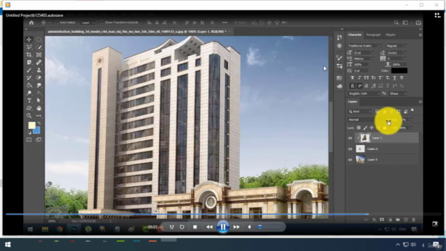 فوتوشوب معماري Post Production Photoshop – Screenshot 3