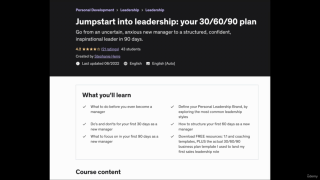 Jumpstart into leadership: your 30/60/90 plan – Screenshot 2