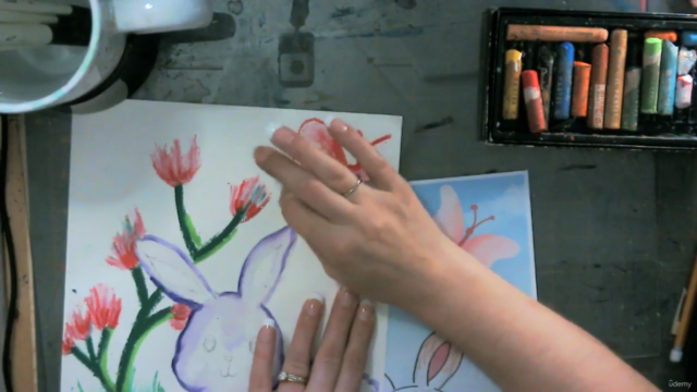 How to Paint a Cute Rabbit Using Watercolor for Beginner Art – Screenshot 4
