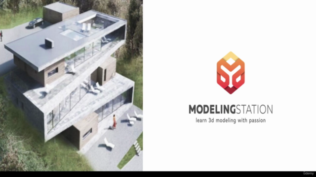 3ds max & Lumion - building's modeling & rendering course – Screenshot 1