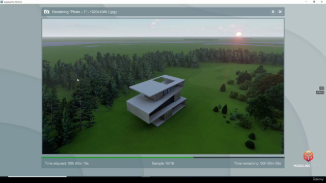 3ds max & Lumion - building's modeling & rendering course – Screenshot 3
