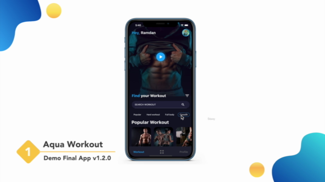 Create Flutter UI Screen & GetX Router - Workout Fitness App – Screenshot 1
