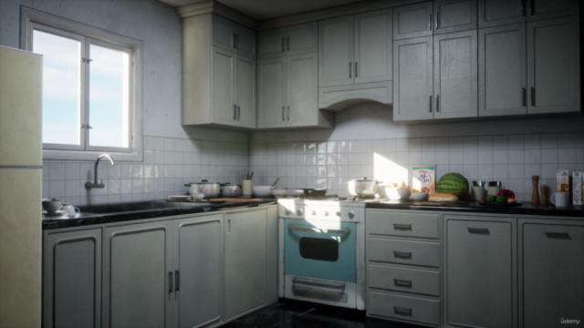 Creating a Kitchen Environment in Blender and Unreal Engine – Screenshot 2
