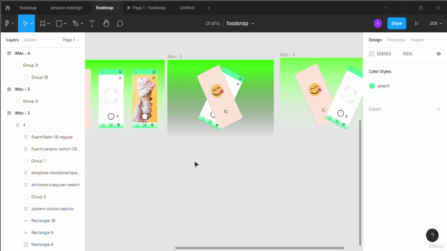 Designing Foodsnap app design in Figma - Screenshot_01