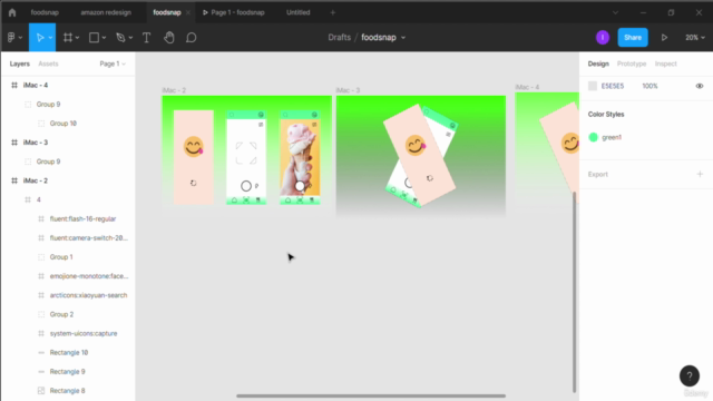 Designing Foodsnap app design in Figma - Screenshot_02