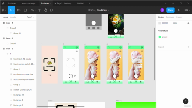 Designing Foodsnap app design in Figma - Screenshot_03