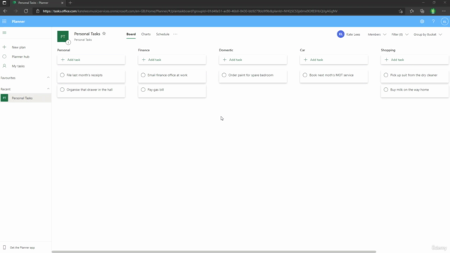 Organise Personal and Work Projects in Microsoft Planner – Screenshot 2