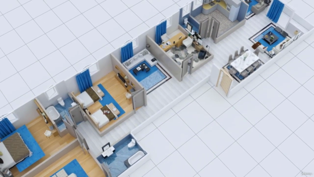 3d plan animation from Revit to 3D max بالعربي – Screenshot 4