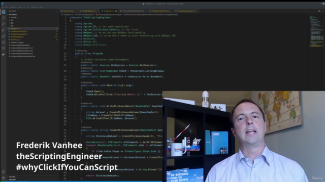 Simcenter 3D basic NXOpen course (C#) – Screenshot 3