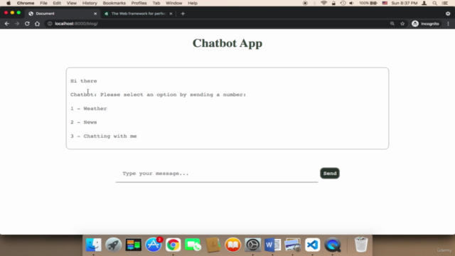 Django | Build a Chatbot as a Personal Assistant Using AI - Screenshot_03
