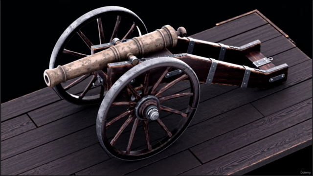 BLENDER: Learn how to create old realistic cannon - Screenshot_02