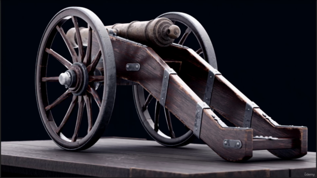 BLENDER: Learn how to create old realistic cannon - Screenshot_03