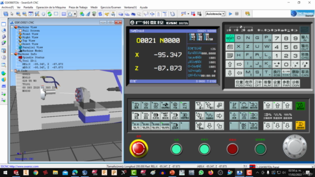 Torno CNC control GSK – Screenshot 2