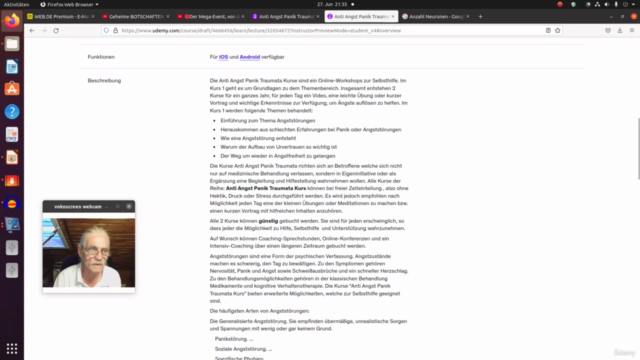 Frei von Angst Panik Traumata Kurs – Screenshot 1