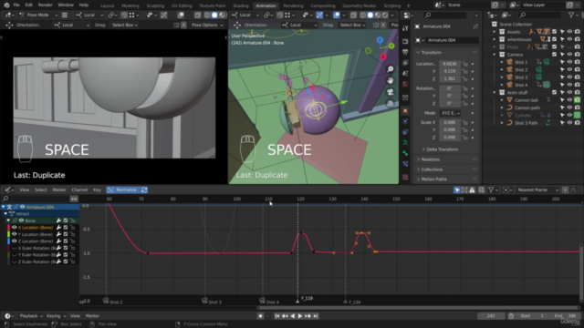 Complete blender course: From modelling to a short animation – Screenshot 3