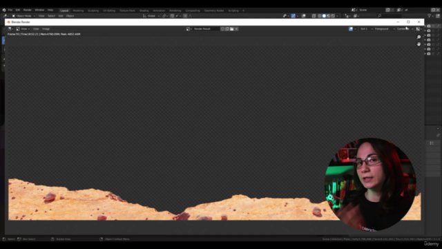Mastering Blender in Production P2 - Paesaggio Alieno – Screenshot 3