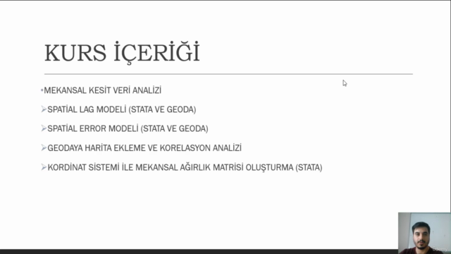 Mekansal Ekonometri (Kesit ve Panel, Stata Uygulamalı) – Screenshot 1