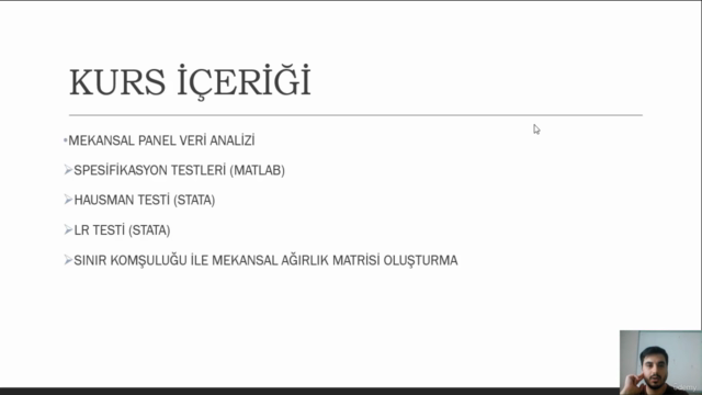 Mekansal Ekonometri (Kesit ve Panel, Stata Uygulamalı) – Screenshot 3