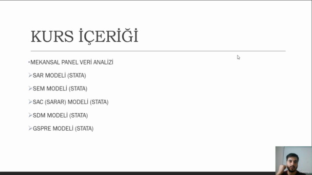 Mekansal Ekonometri (Kesit ve Panel, Stata Uygulamalı) – Screenshot 4