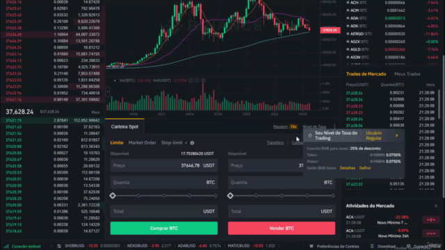 Como Negociar Criptomoedas na Binance – Screenshot 4