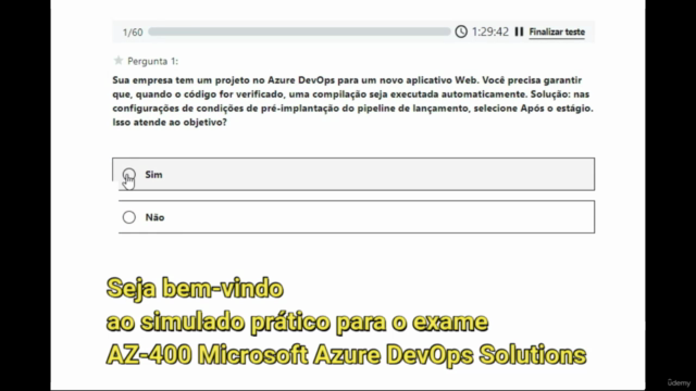 Simulado Prático AZ-400 Microsoft Azure DevOps Solutions – Screenshot 2