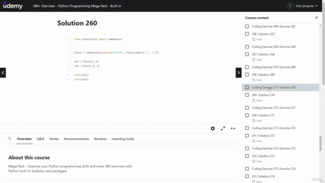 380+ Exercises - Python Programming Mega Pack - Built-in – Screenshot 3