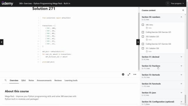 380+ Exercises - Python Programming Mega Pack - Built-in – Screenshot 4