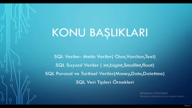 Microsoft SQL Server | Uygulamalı Temel SQL Eğitimi – Screenshot 2