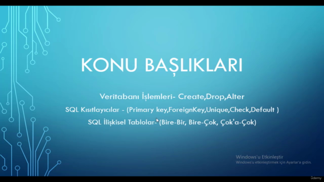 Microsoft SQL Server | Uygulamalı Temel SQL Eğitimi – Screenshot 4