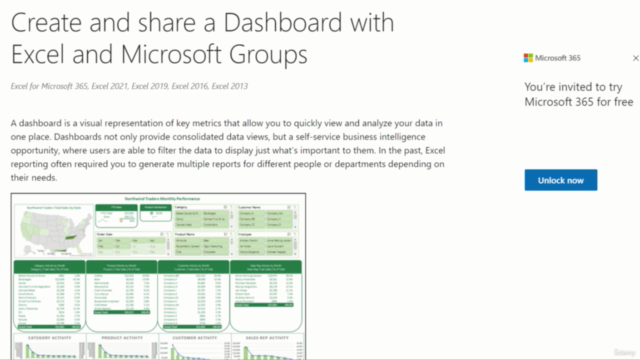 Essentials of Building Excel Dashboards – Screenshot 2