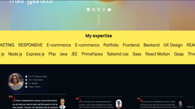 Build a Modern/Creative portfolio html css js three js – Screenshot 2