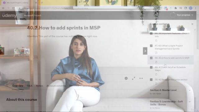 Microsoft Project : MS Project + Soft Skills as BONUS Course – Screenshot 1