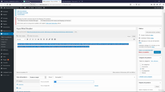Aprende Advanced Custom Fields Pro para WooCommerce – Screenshot 4