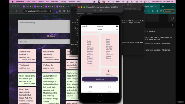 React and React Native Apps with NodeJs API for Web & Mobile - Screenshot_02