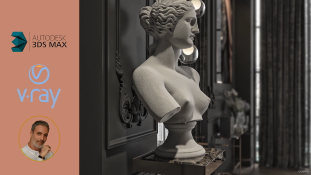3Ds Max V-ray5 Gerçekçi Render Eğitimi (2022) – Screenshot 1