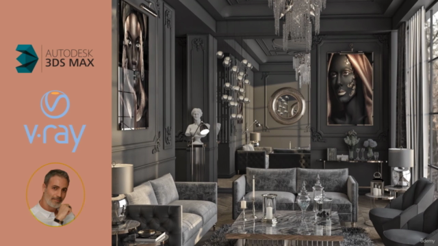 3Ds Max V-ray5 Gerçekçi Render Eğitimi (2022) – Screenshot 2