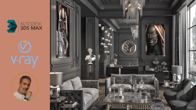3Ds Max V-ray5 Gerçekçi Render Eğitimi (2022) – Screenshot 3