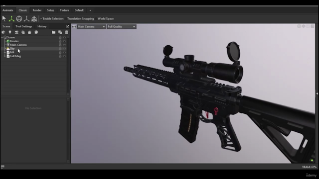 Modelando & Texturizando - M4A1 de forma modular para jogos – Screenshot 3