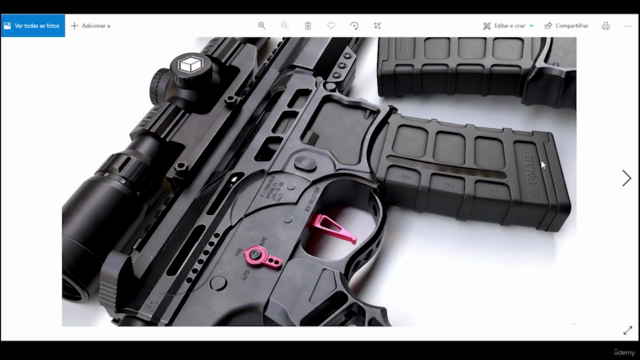 Modelando & Texturizando - M4A1 de forma modular para jogos – Screenshot 4