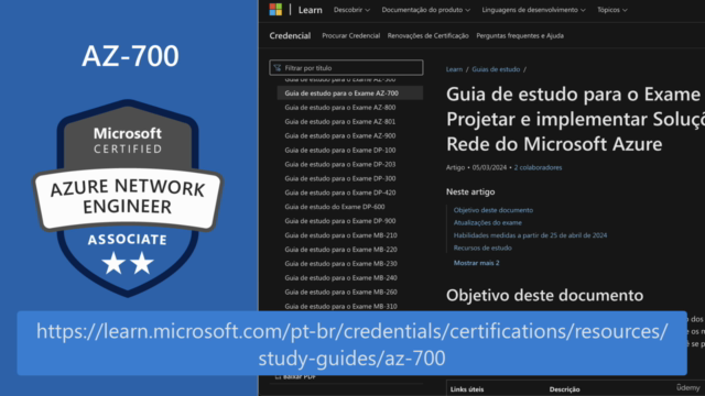AZ-700 | Projetar e Implementar Soluções de Rede do Azure – Screenshot 3