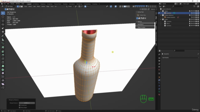 Modelisation et Composition Packshot 3D sous Blender – Screenshot 1