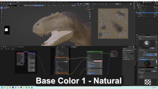 Create a Tyrannosaurus Rex Dinosaur in Blender 3.0 + – Screenshot 2