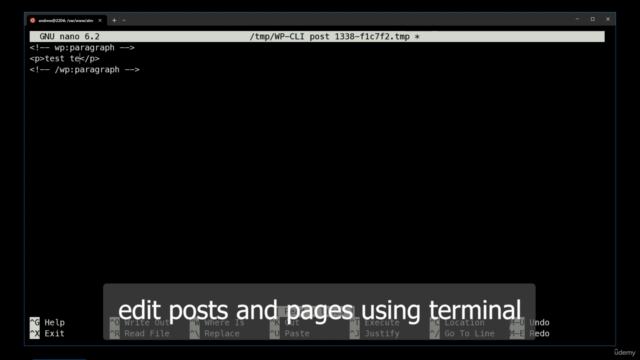 WordPress: Site Administration Using WP CLI – Screenshot 2