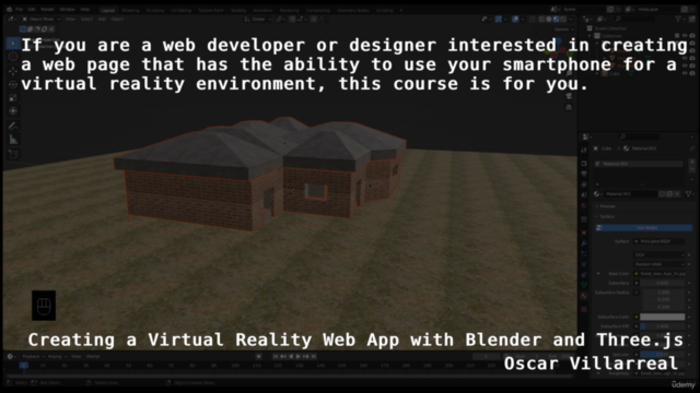Creating a Virtual Reality Web App with Blender and Three.js – Screenshot 1