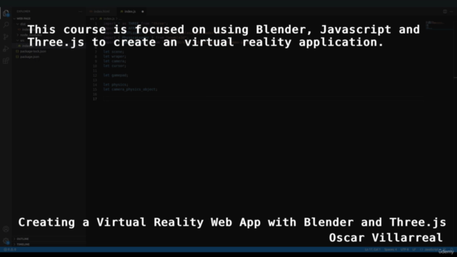 Creating a Virtual Reality Web App with Blender and Three.js – Screenshot 2