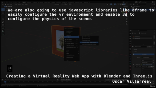 Creating a Virtual Reality Web App with Blender and Three.js – Screenshot 3