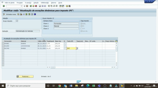 Curso SAP J1btax - Parametros dos Impostos - Screenshot_02